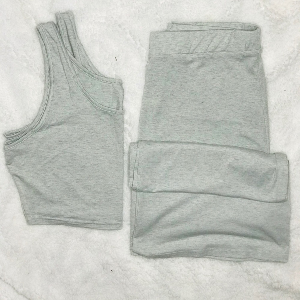 2pc Crop Top Set